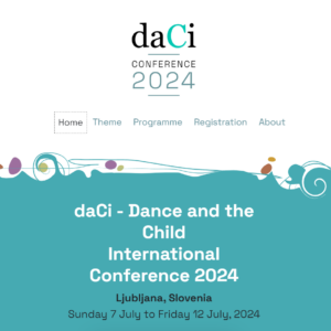 Ülemaailmne tantsuhariduse konverents 2024 Sloveenias
