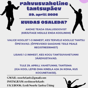29. aprillil tähistame rahvusvahelist tantsupäeva
