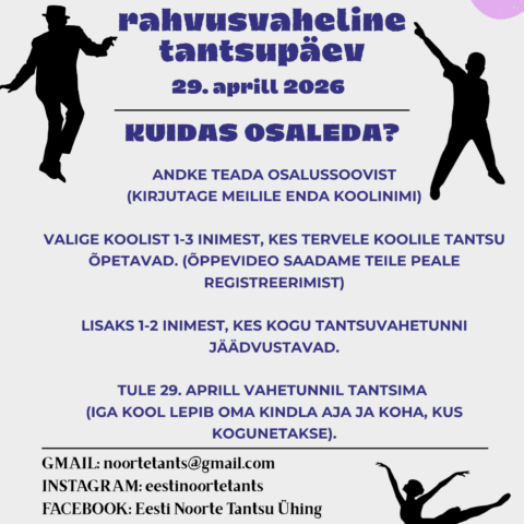 29. aprillil tähistame rahvusvahelist tantsupäeva